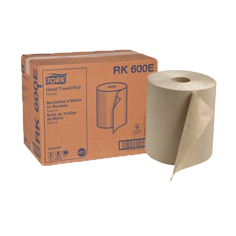 Tork® RK600E Hardwound Roll Towels, Natural (12/600') 